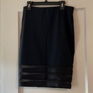 Bebe elastic waist midi skirt